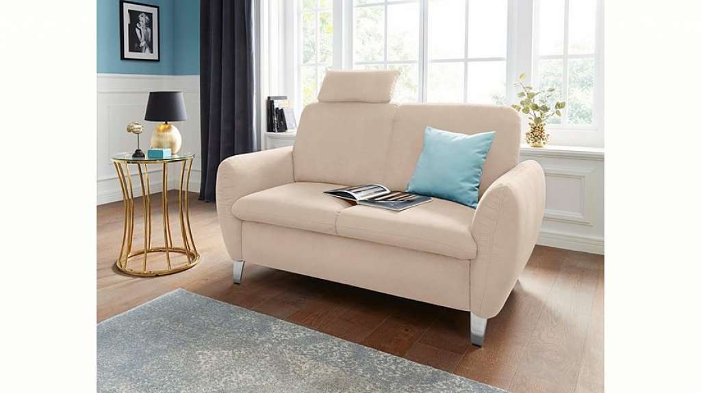 sit&more 2-Sitzer, inklusive Federkern und einer Kopfstütze