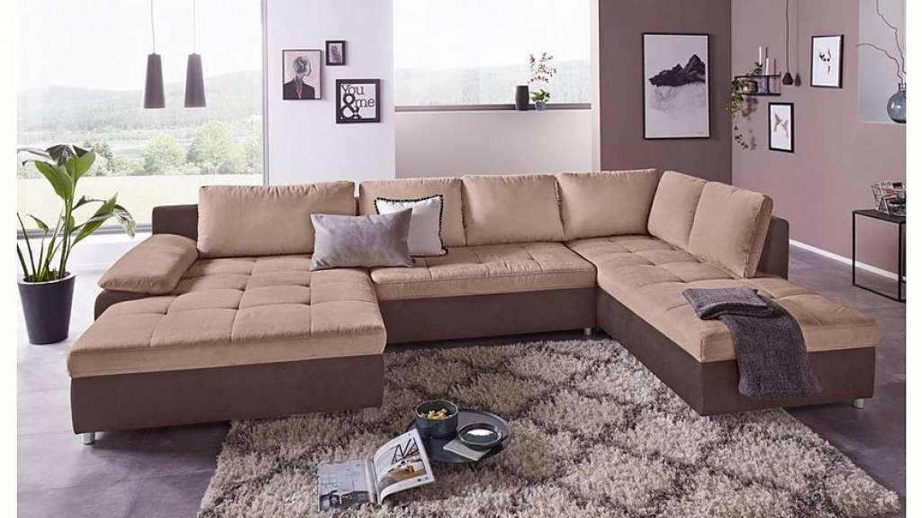 sit&more Wohnlandschaft, wahlweise mit Bettfunktion, Bettkasten und Federkern