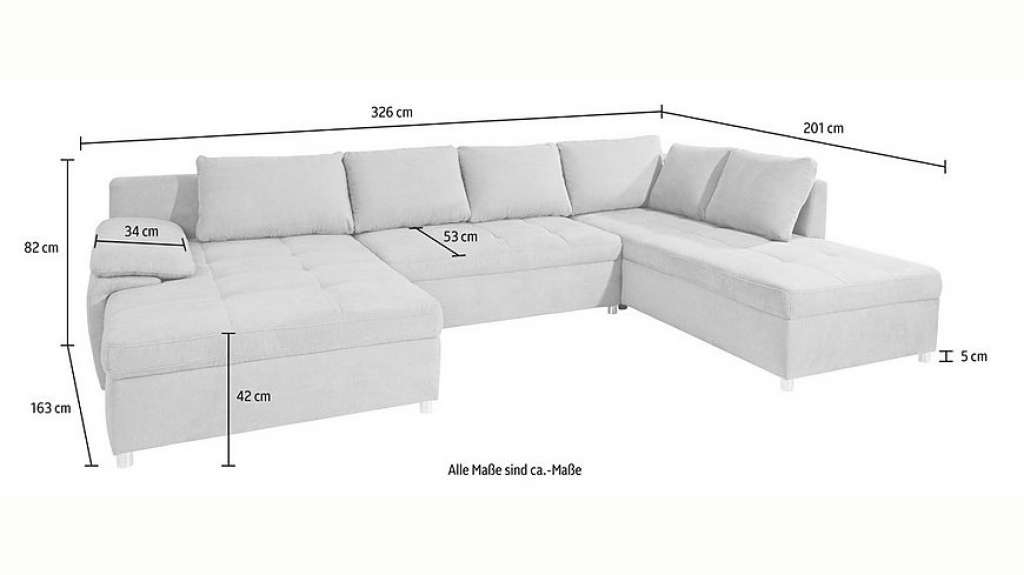 sit&more Wohnlandschaft »Labene«, wahlweise mit Bettfunktion und Bettkasten