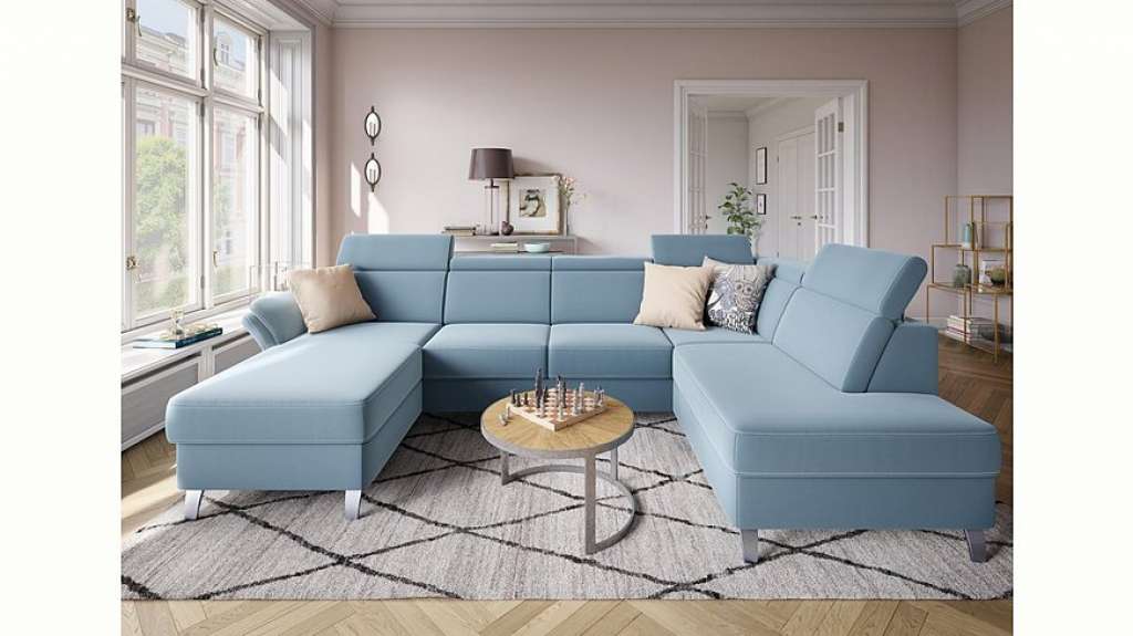 sit&more Wohnlandschaft, inklusive Kopfteilverstellung, wahlweise mit Bettfunktion und Bettkasten