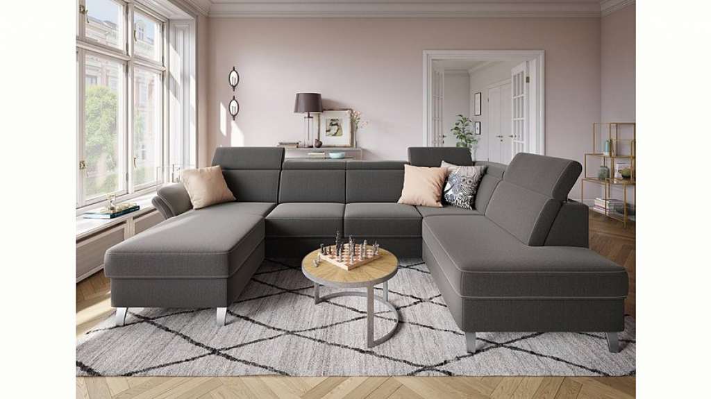 sit&more Wohnlandschaft, inklusive Kopfteilverstellung, wahlweise mit Bettfunktion und Bettkasten