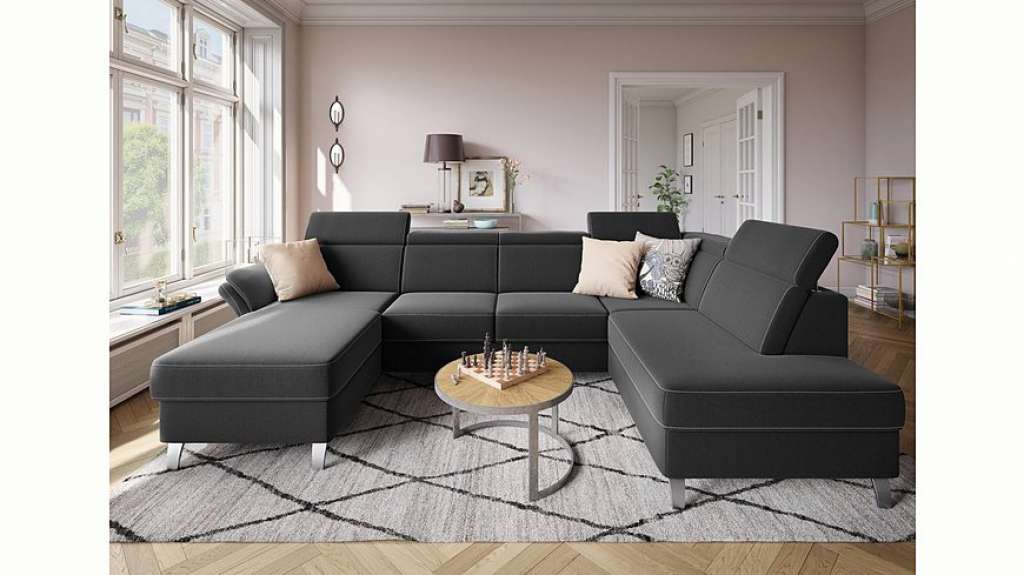 sit&more Wohnlandschaft, inklusive Kopfteilverstellung, wahlweise mit Bettfunktion und Bettkasten