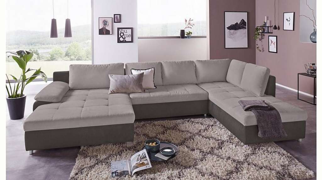 sit&more Wohnlandschaft, wahlweise mit Bettfunktion, Bettkasten und Federkern