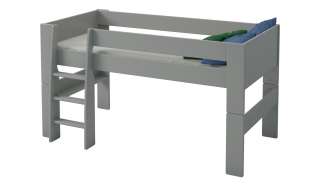 Halbhohes Bett  Malte ¦ grau ¦ Maße (cm): B: 206 H: 113,1 T: 114 Kindermöbel > Kinderbetten - Höffner