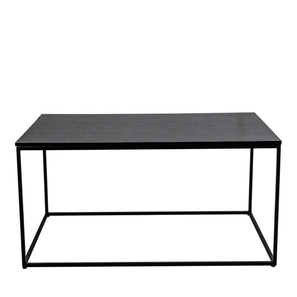 Sofatisch in Schwarz Stahl 90 cm breit