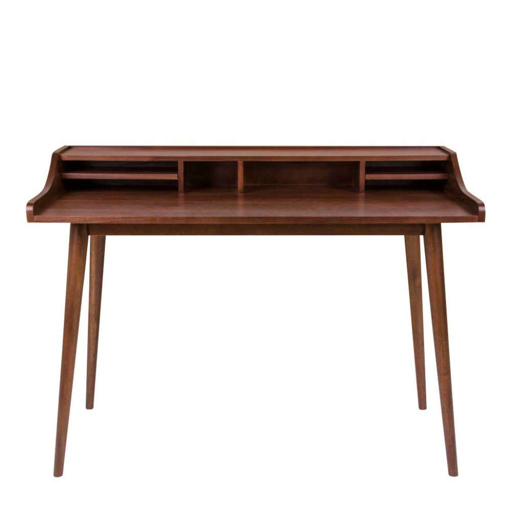 Schreibtisch in Walnussfarben furniert 120 cm breit