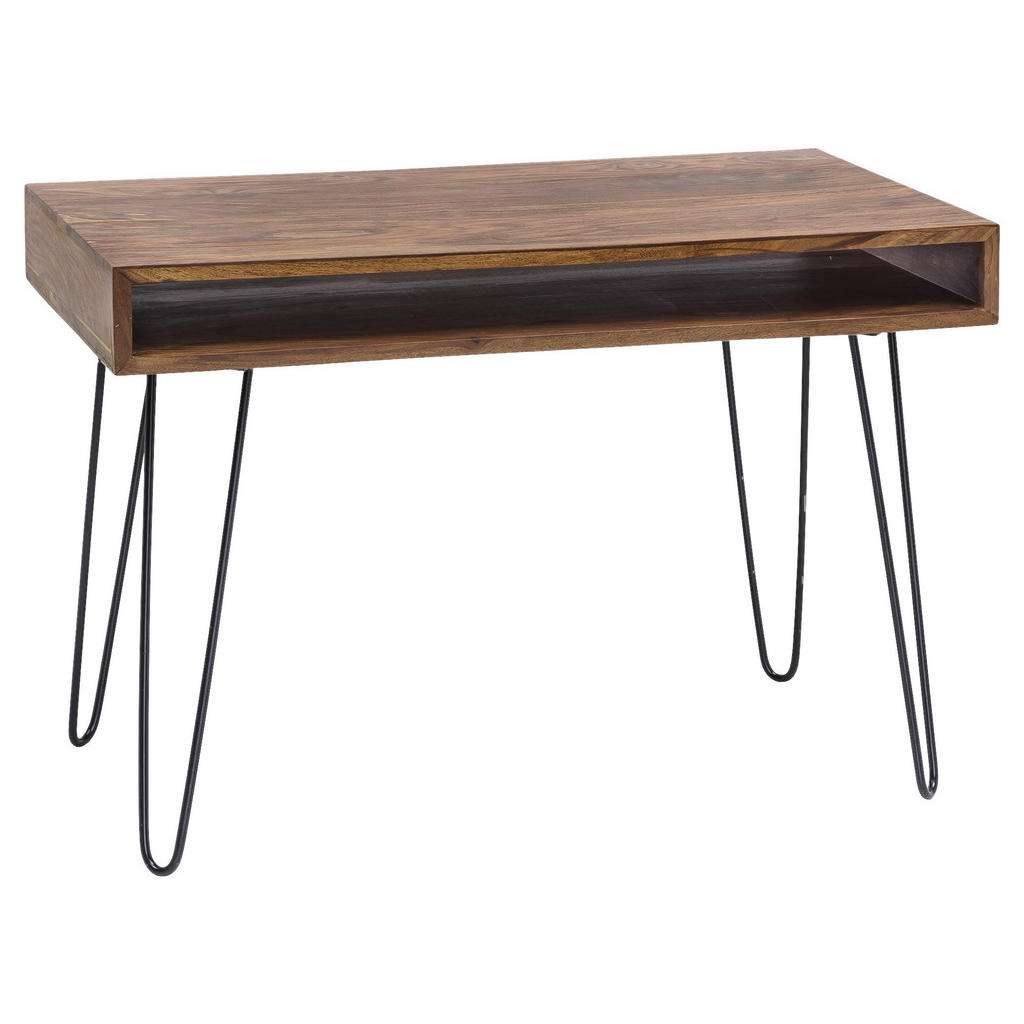 SCHREIBTISCH Sheesham massiv Sheeshamfarben