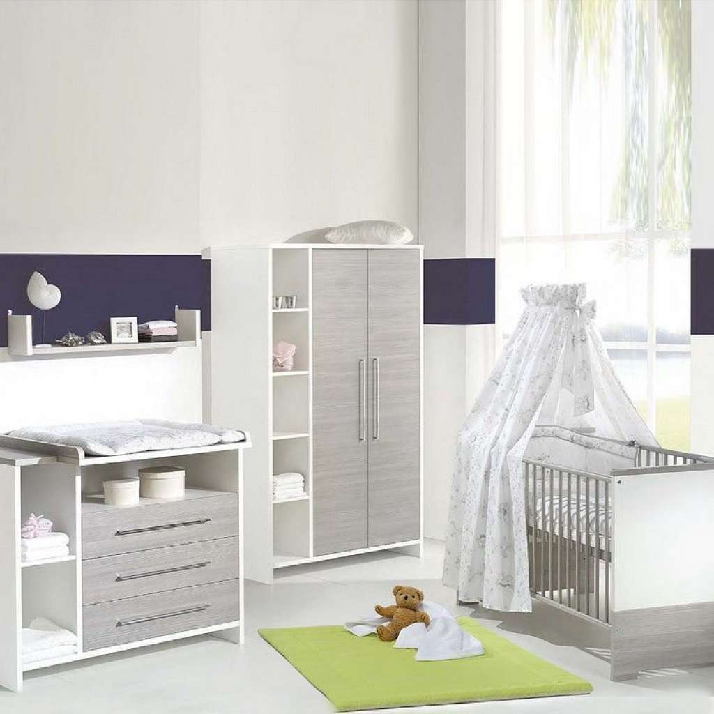 home24 Babyzimmer Eco Silber (3-teilig)
