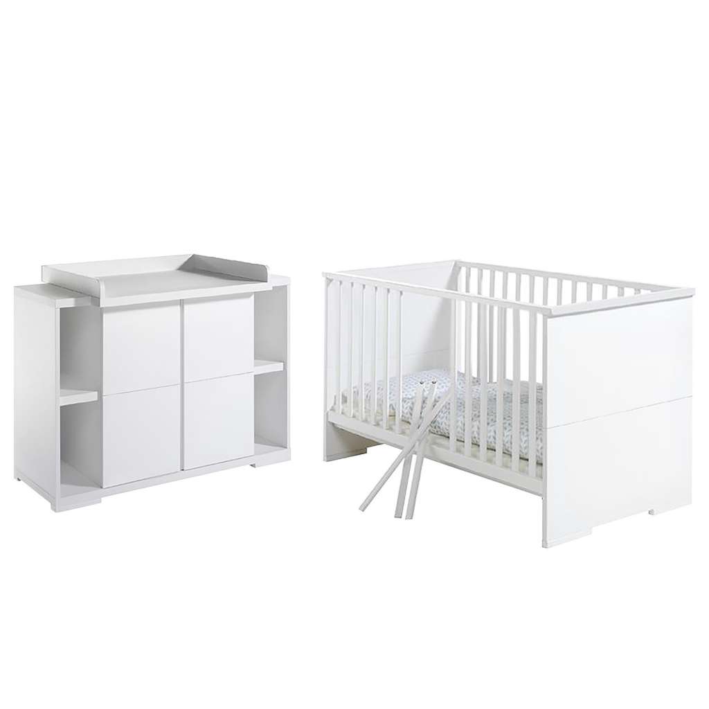 home24 Babyzimmer-Set Maximo- Weiss