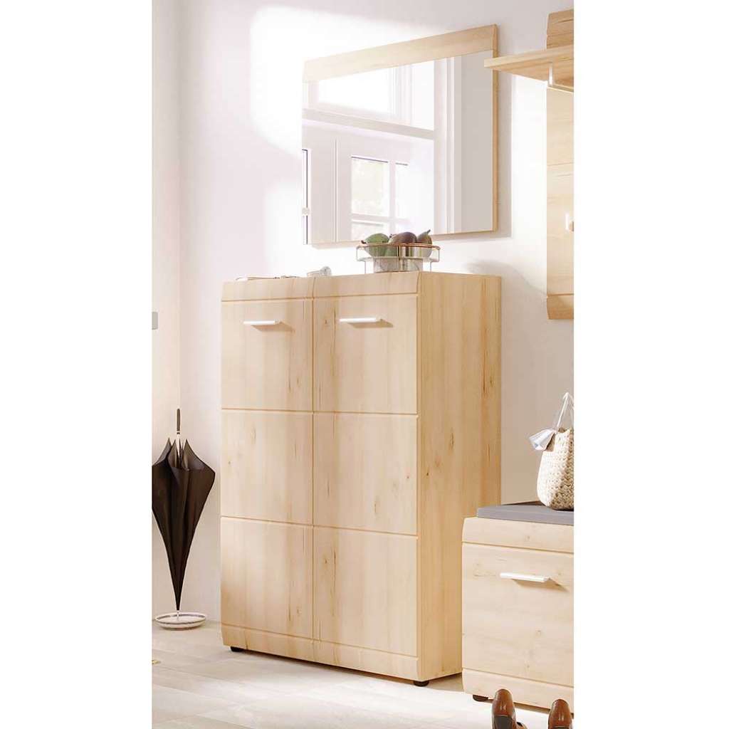 Garderobenset in Buchefarben 90 cm breit (2-teilig)