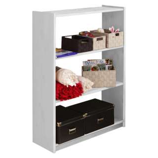 BÜCHERWAND Holz Kiefer massiv Weiß