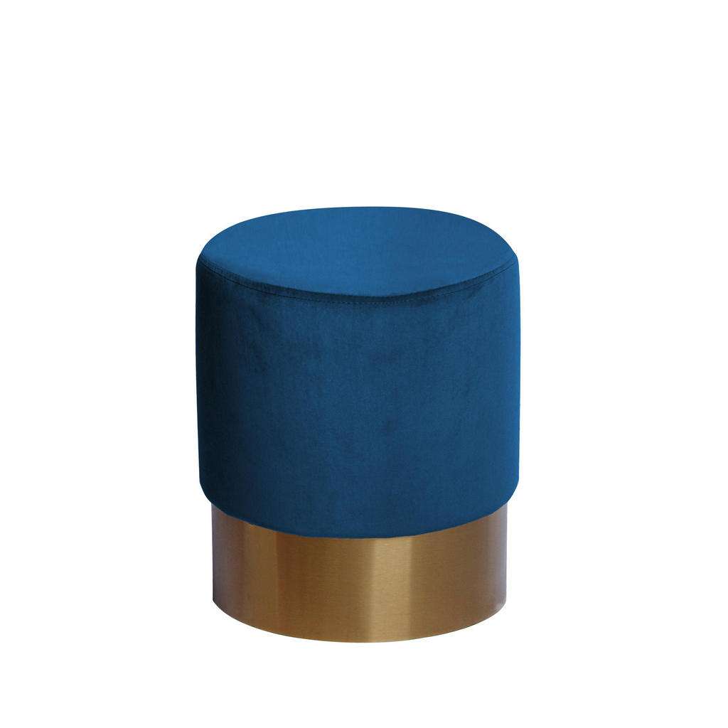 HOCKER Samt Kiefer Blau