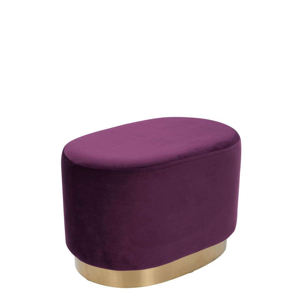 HOCKER Samt Kiefer Violett