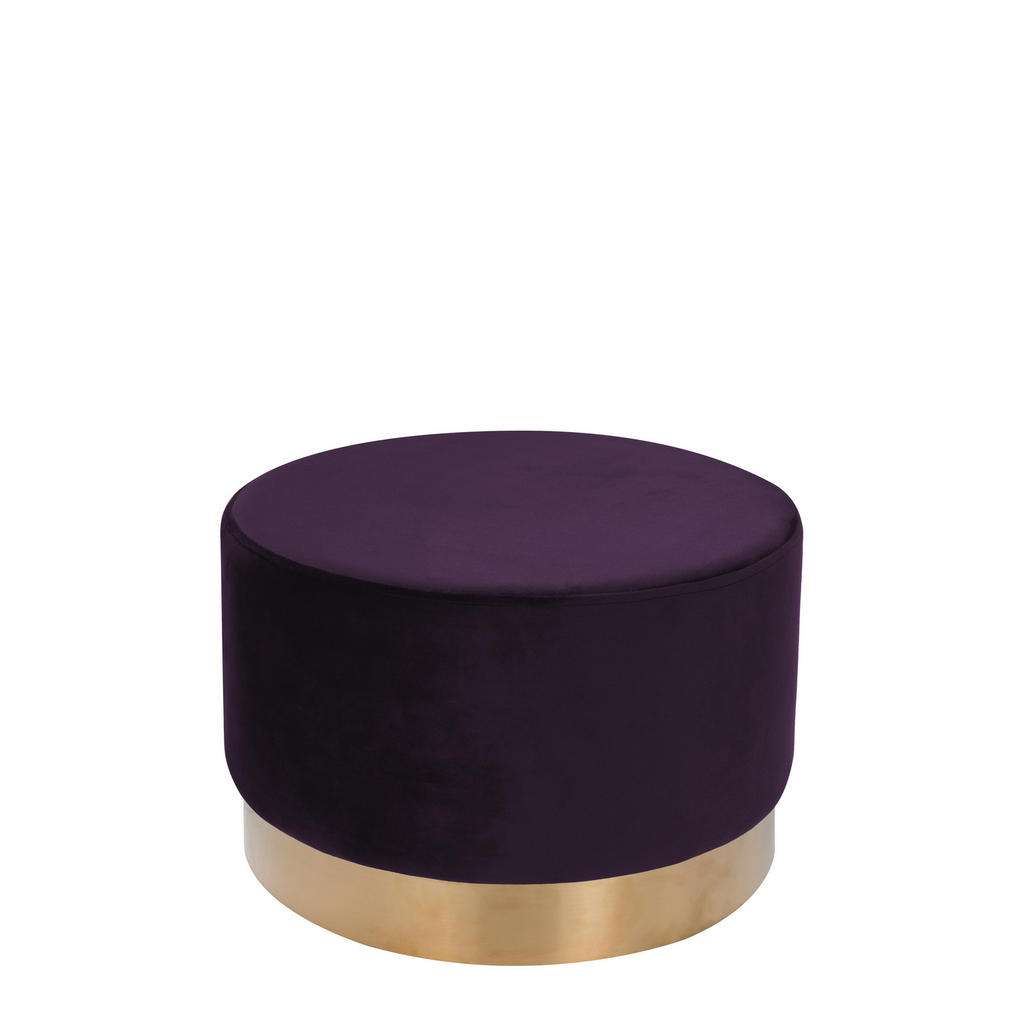 HOCKER Samt Kiefer Violett