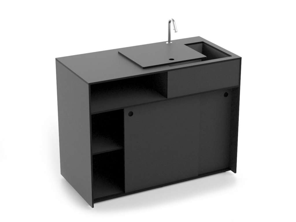 Conmoto - TICINO Kitchen Water  - HPL - anthrazit - outdoor