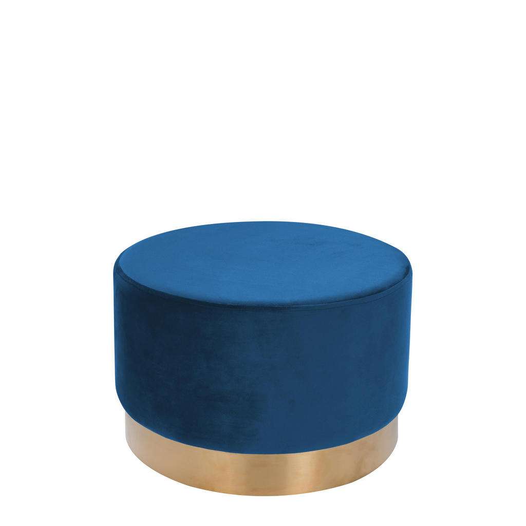HOCKER Samt Kiefer Blau