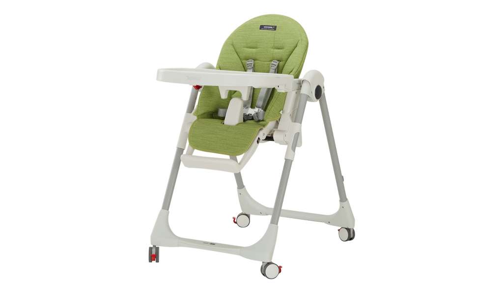Peg Perego Hochstuhl  Prima Pappa Follow me ¦ Fußablage:  Kunststoff, Esstablett: Kunststoff, Polsterung: 100% Polyester, Bezug: 100% Polyester, Gestell Aluminium eloxiert ¦ Maße (cm): B: 55 H: 104 T: 75 Baby > Babymöbel > Hochstühle - Höffner