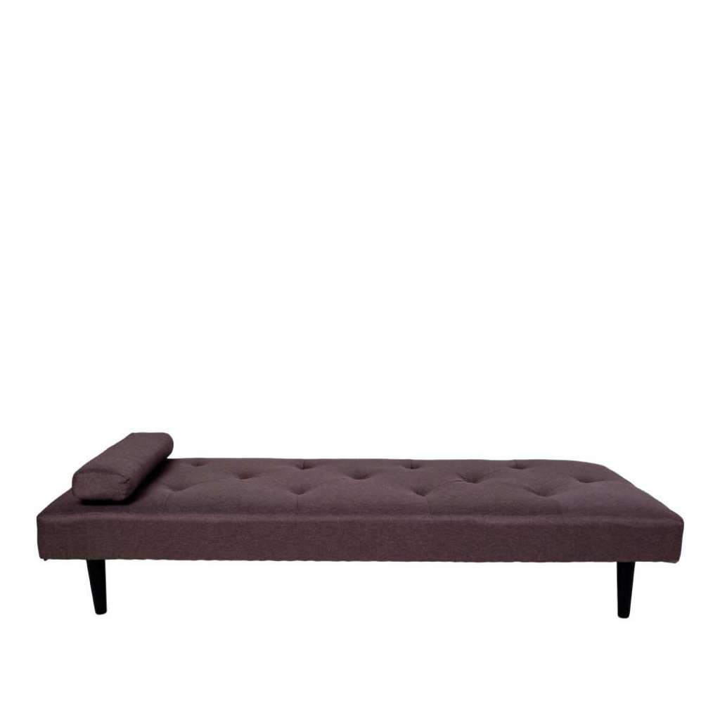 Relaxliege in Violett Webstoff Retrostil
