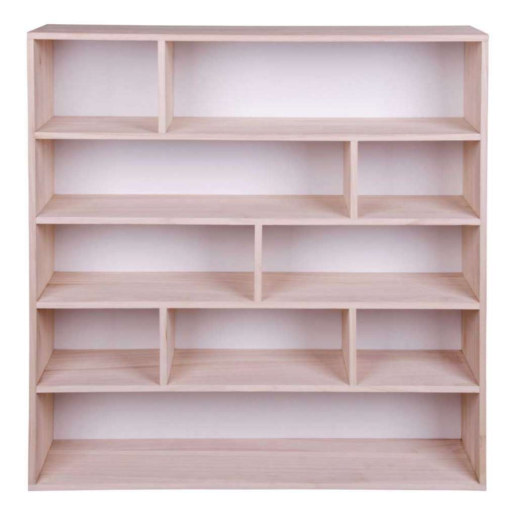 Echtholz Regal aus Paulownia Massivholz 75 cm breit