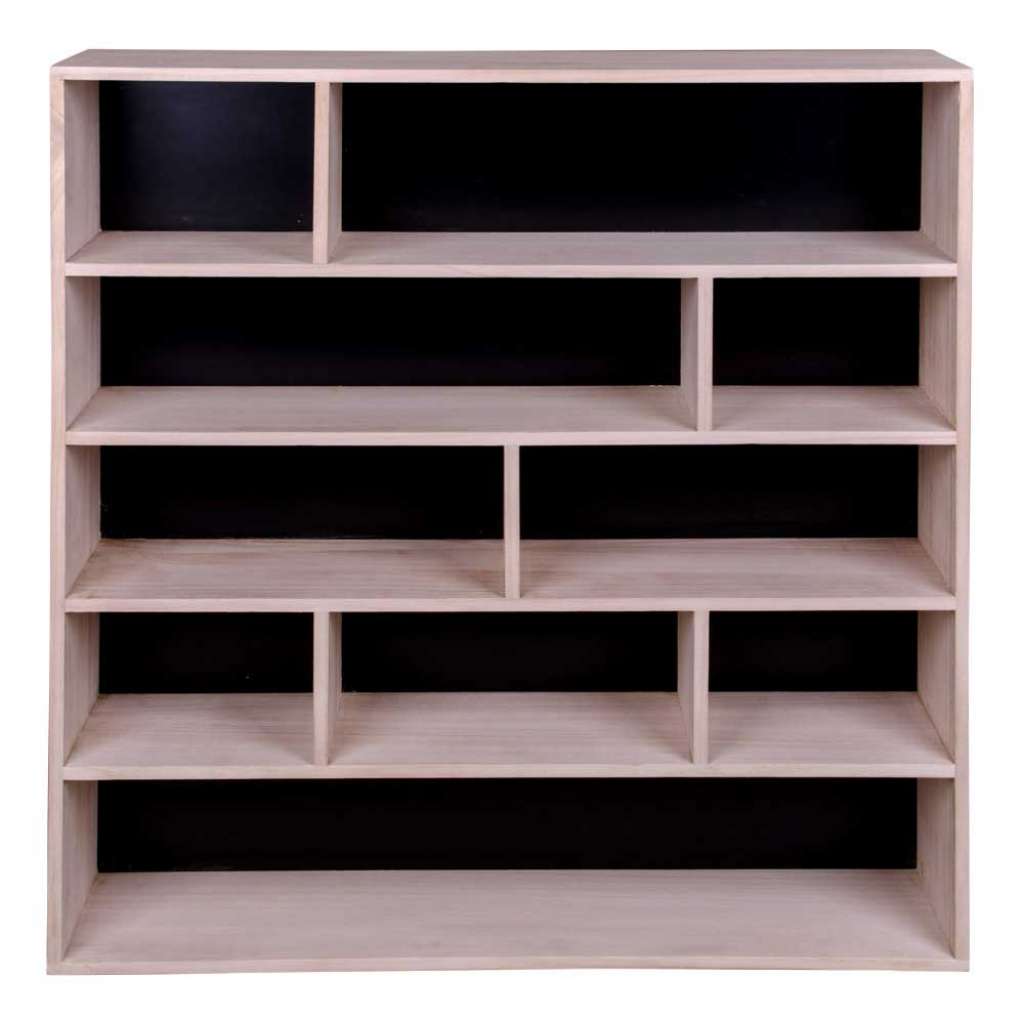 Standregal aus Paulownia Massivholz 75 cm breit