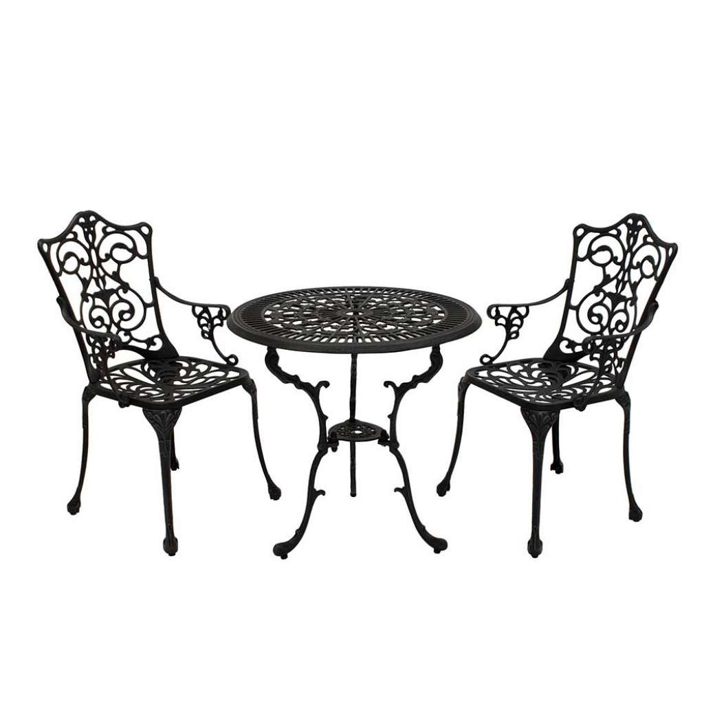 Gartensitzgruppe aus Aluminium Vintage Design (3-teilig)
