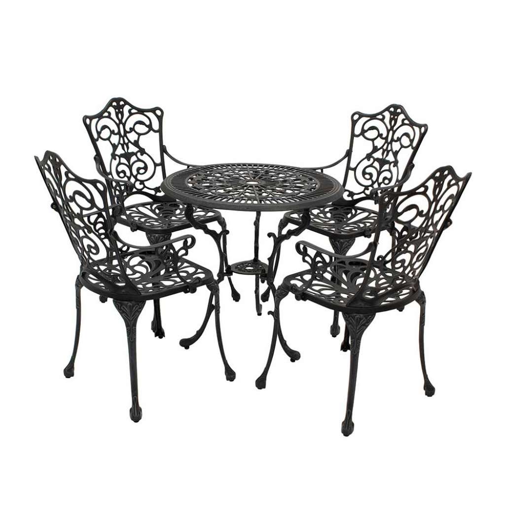 Sitzgruppe im Vintage Design Aluminium (5-teilig)