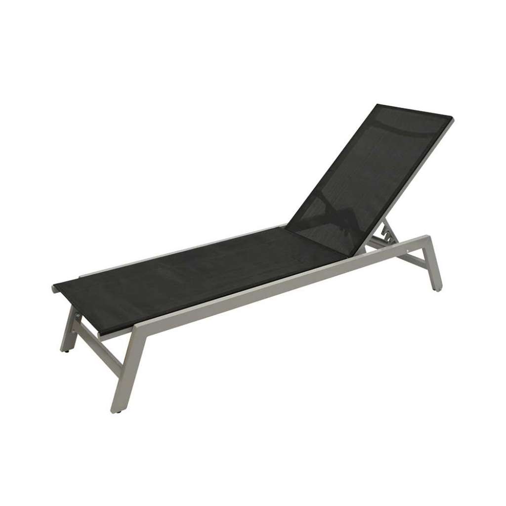 Rollen Liege in Schwarz und Silberfarben Aluminium