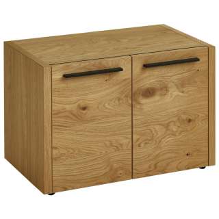 GARDEROBENBANK Eiche, Balkeneiche furniert Eichefarben