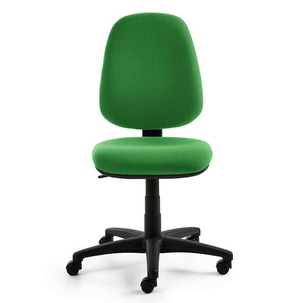 Schreibtischsessel in Grün Webstoff höhenverstellbar
