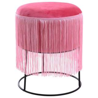 HOCKER Samt Pink