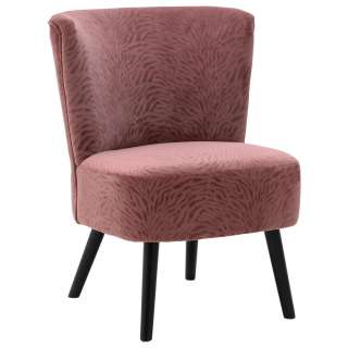 SESSEL Samt Grau, Pink