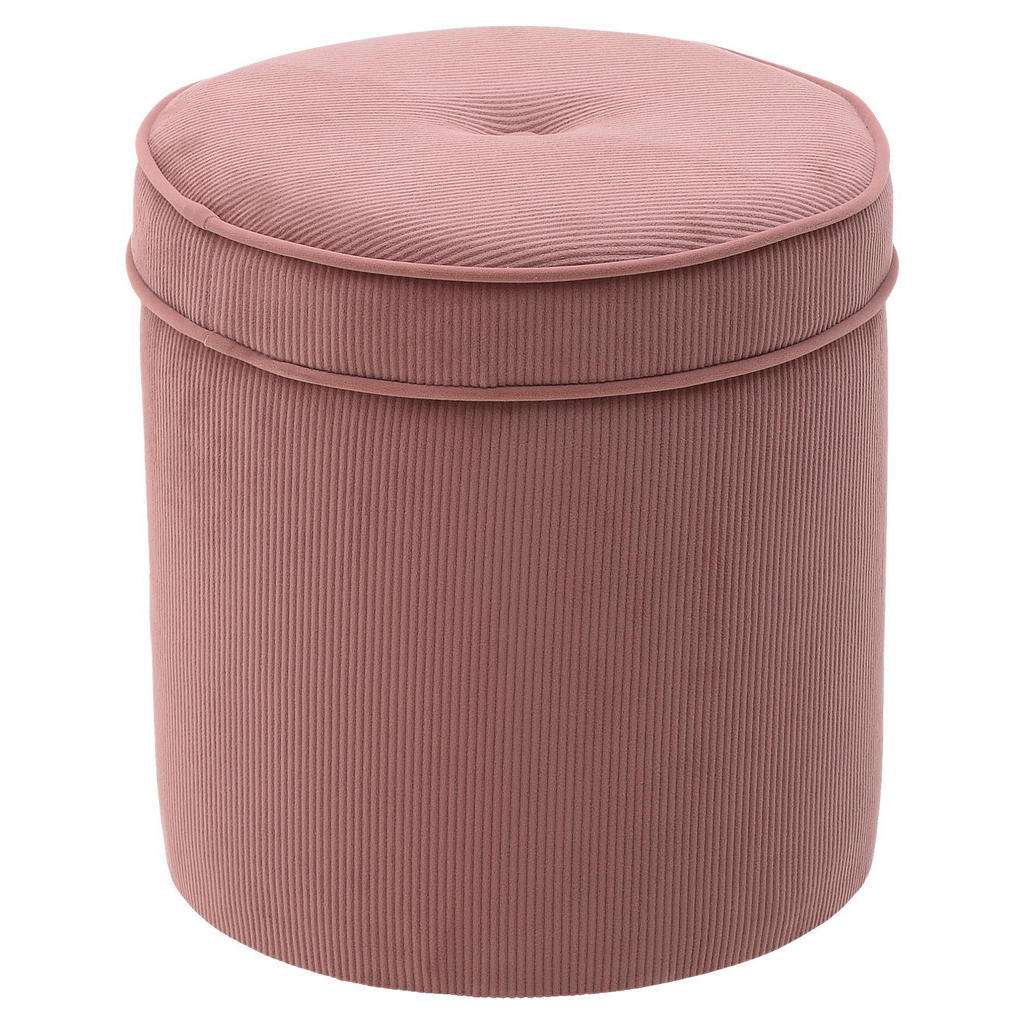HOCKER Samt Pink