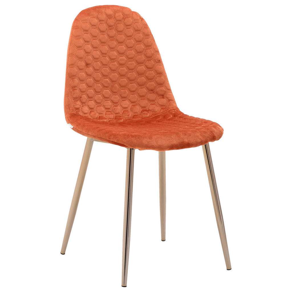 STUHL Samt Bernsteinfarben