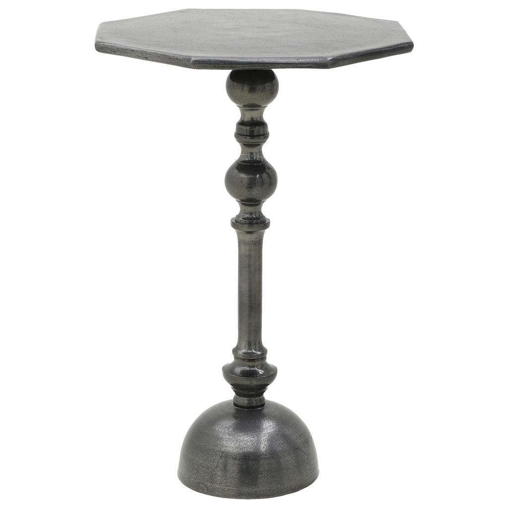 COUCHTISCH achteckig Schwarz, Bronzefarben