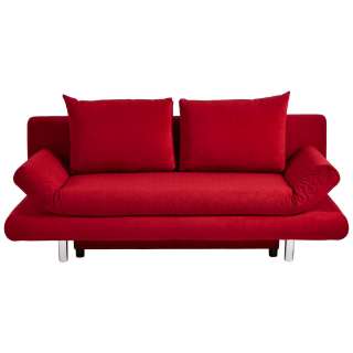 SCHLAFSOFA Mikrofaser Rot