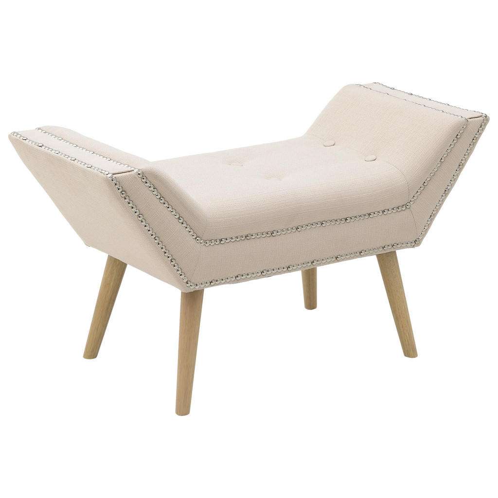 HOCKER Chenille Beige