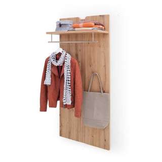 Wandgarderobe in Wildeichefarben 70 cm breit