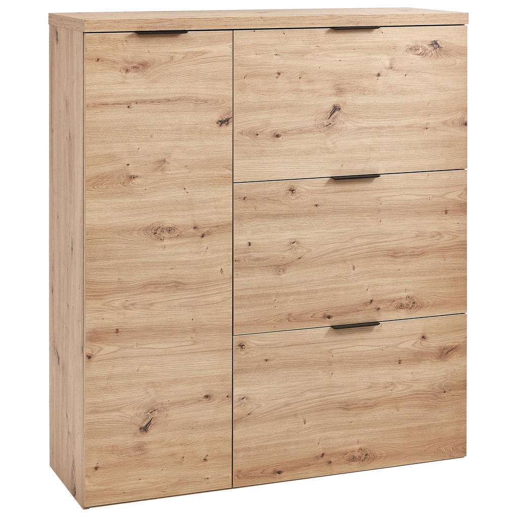 SCHUHSCHRANK Melamin Eichefarben