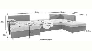 sit&more Wohnlandschaft »Labene«, wahlweise mit Bettfunktion und Bettkasten