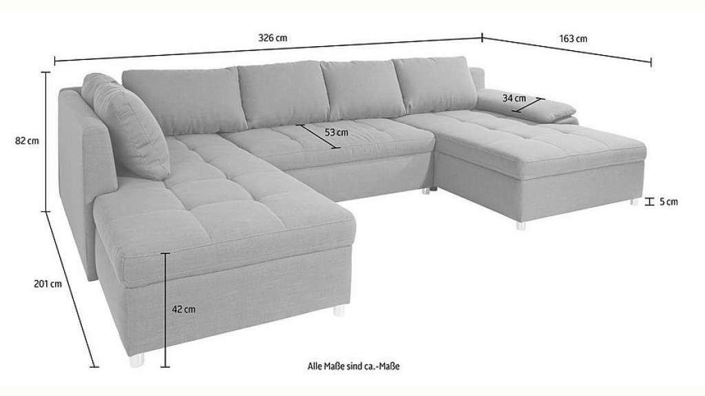 sit&more Wohnlandschaft »Labene«, wahlweise mit Bettfunktion und Bettkasten