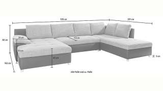 sit&more Wohnlandschaft »Labene«, wahlweise mit Bettfunktion und Bettkasten