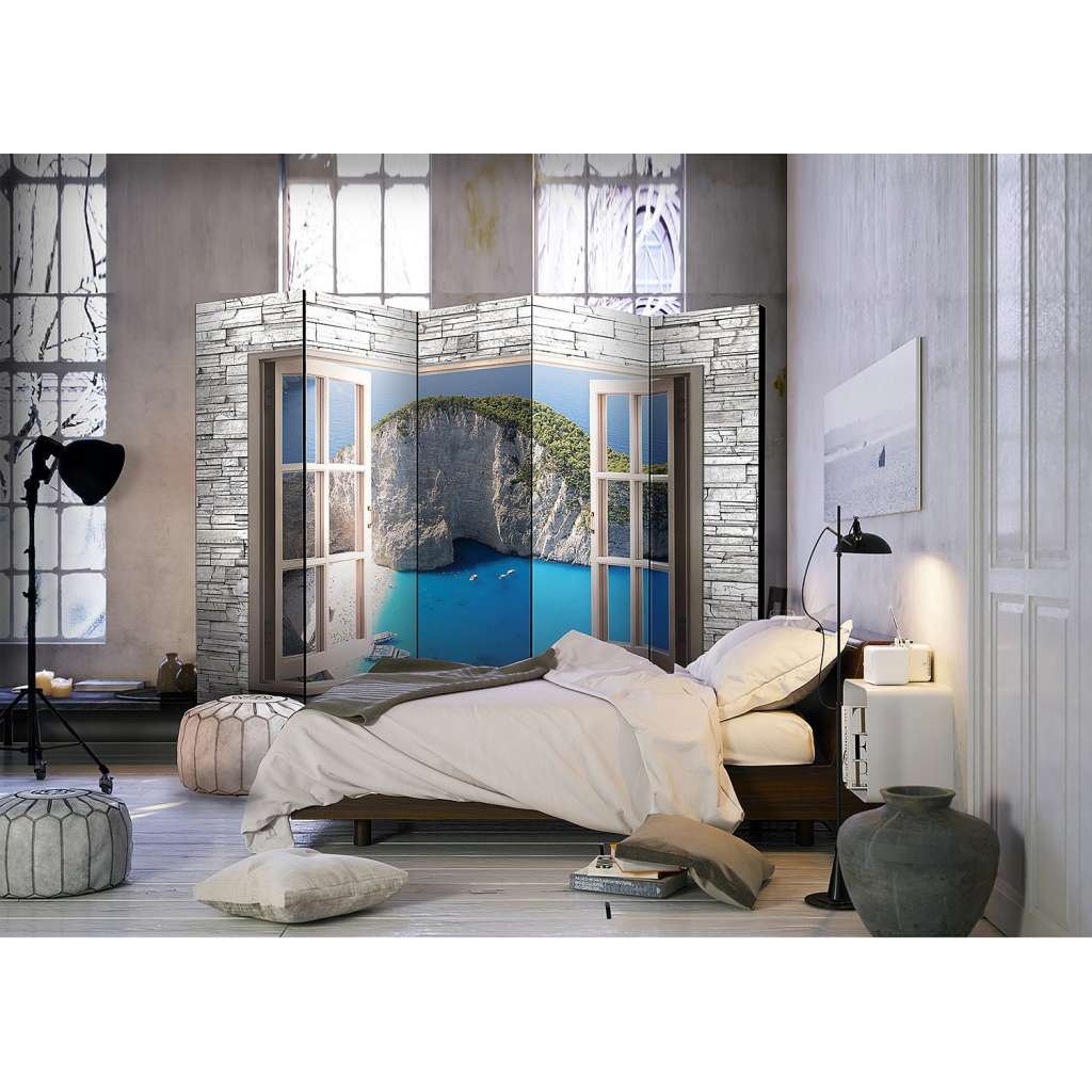home24 Paravent Azure Paradise (5-teilig)