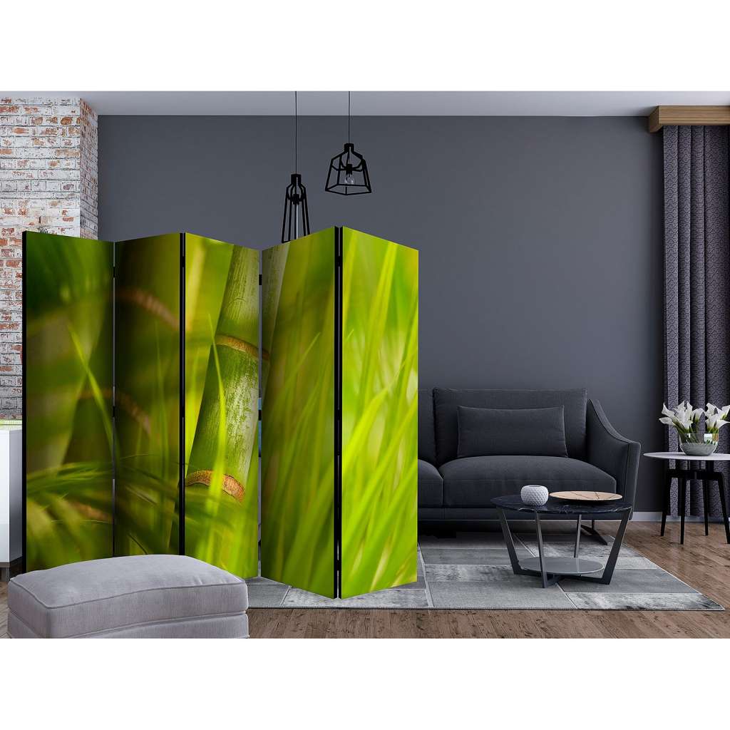 home24 Paravent Bamboo Nature Zen (5-teilig)