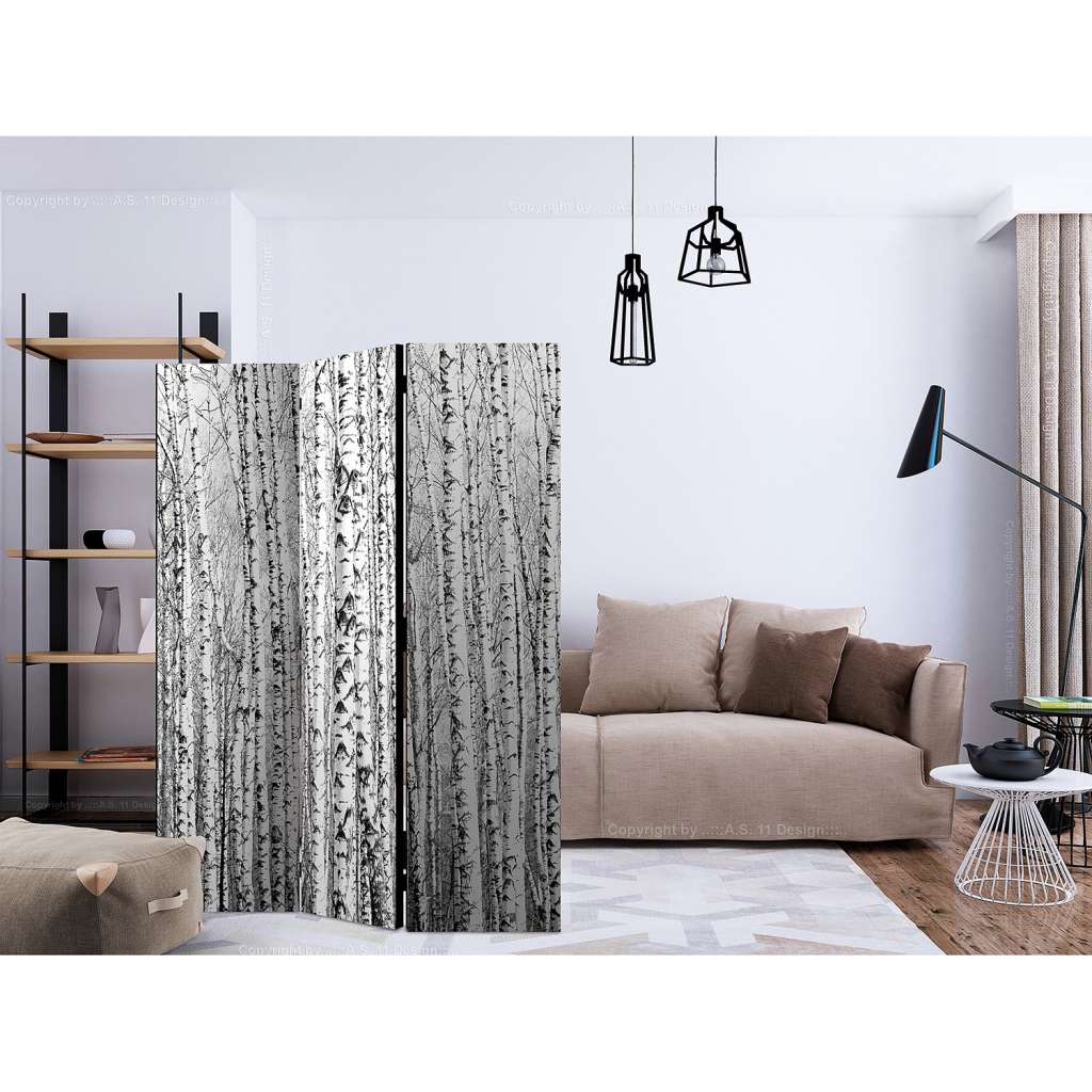 home24 Paravent Birch Forest (3-teilig)