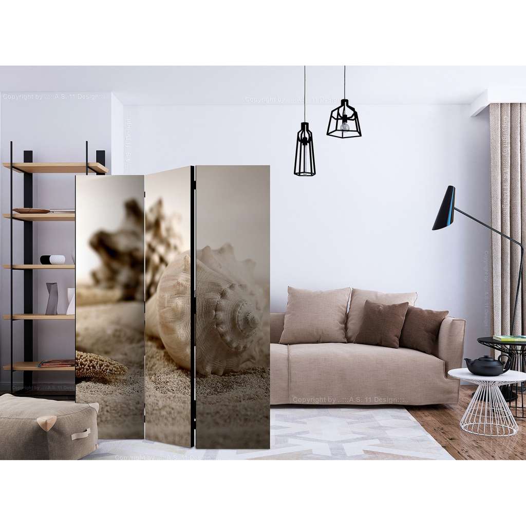 home24 Paravent Beach und Shell (3-teilig)