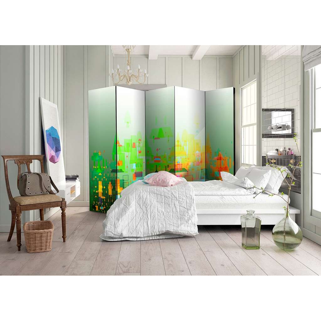 home24 Paravent Abstract City (5-teilig)