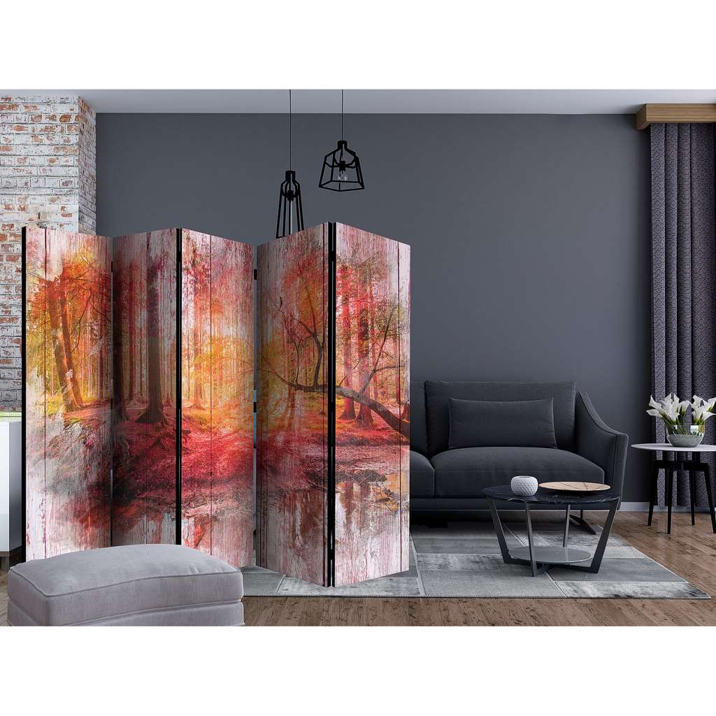 home24 Paravent Autumnal Forest (5-teilig)