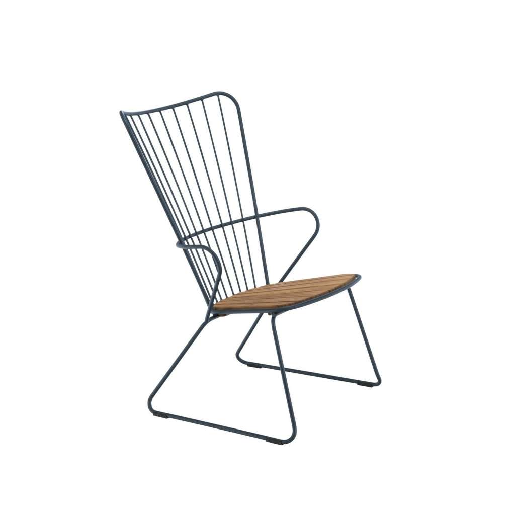 Houe - Paon Lounge Stuhl - Midnight Blue - outdoor