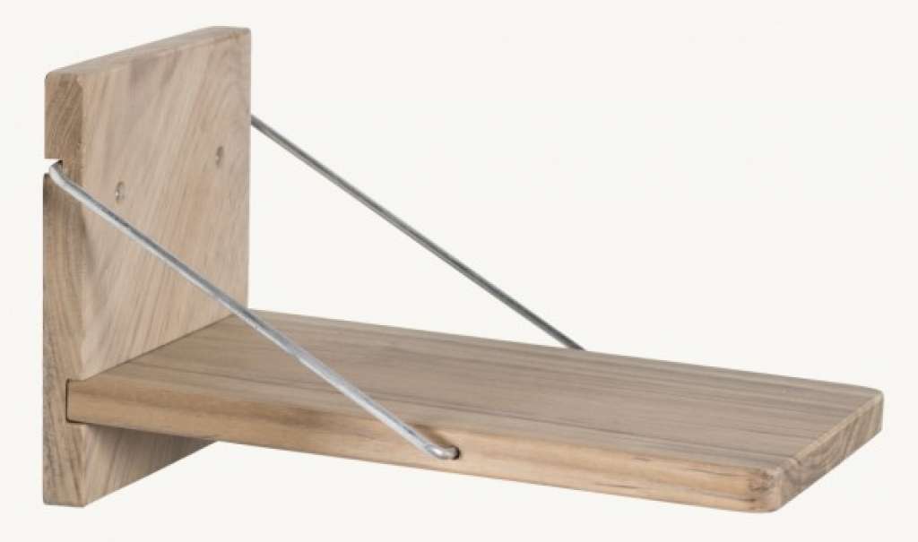 Strandkorb Zusatzklapptisch Pinie ice flower gebürstet