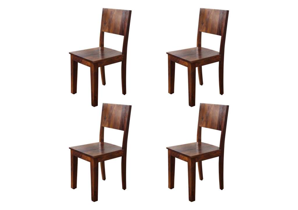 Stuhl Sheesham 45x45x90 life honey lackiert METRO LIFE, 4er Set